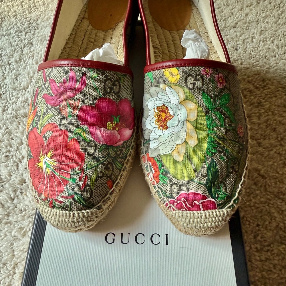 Gucci Women's Floral Espadrilles - Size 39